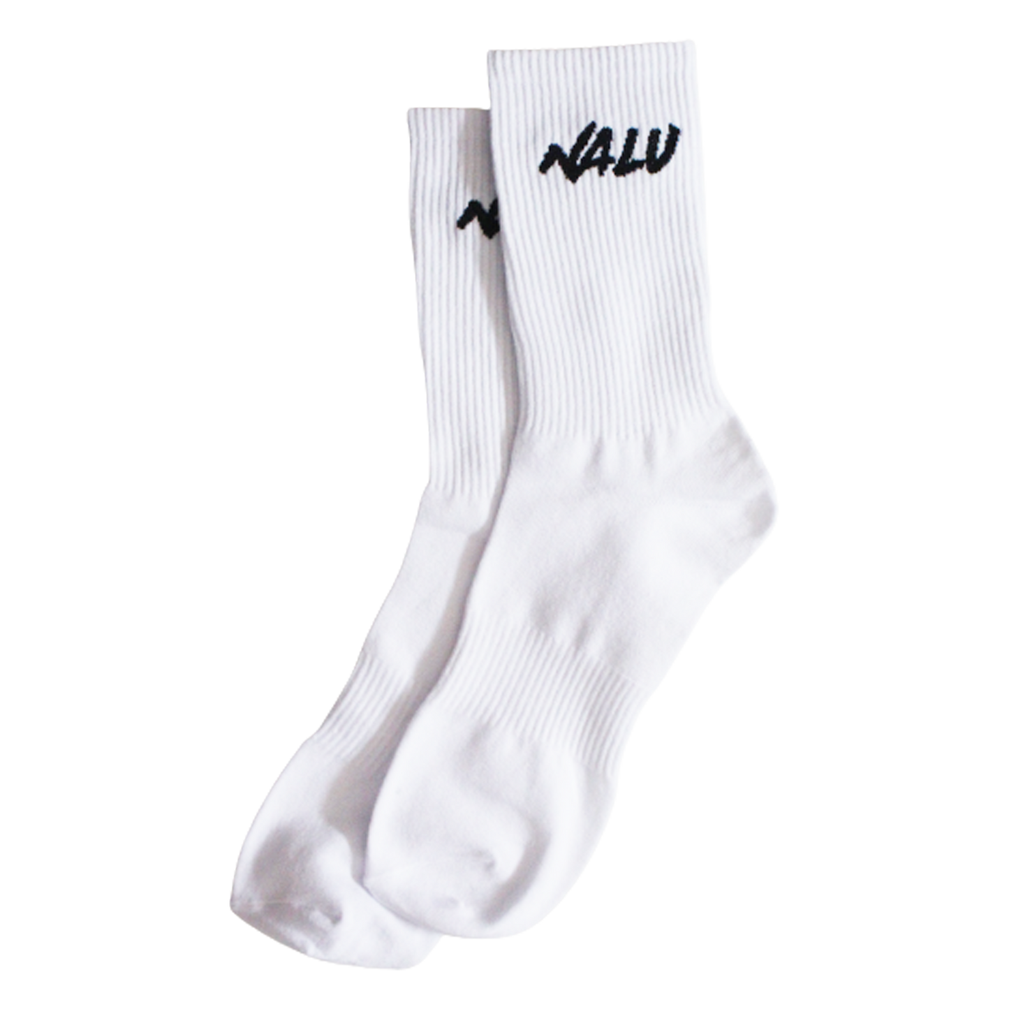 NALU White Logo Socks