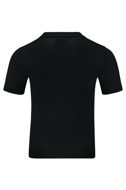KNIT 'KOSMOS' OPEN-COLLAR SHIRT