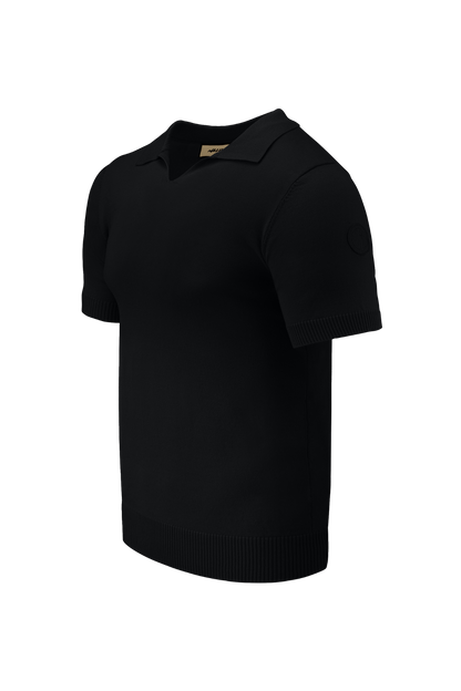 KNIT 'KOSMOS' OPEN-COLLAR SHIRT
